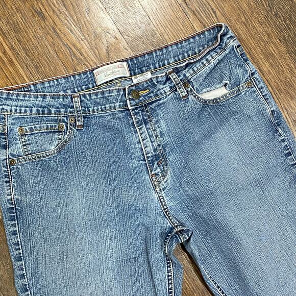 Levi's Signature Jeans Size Misses 14 Short - Stretch Low Rise Boot Cut - Picture 3 of 11